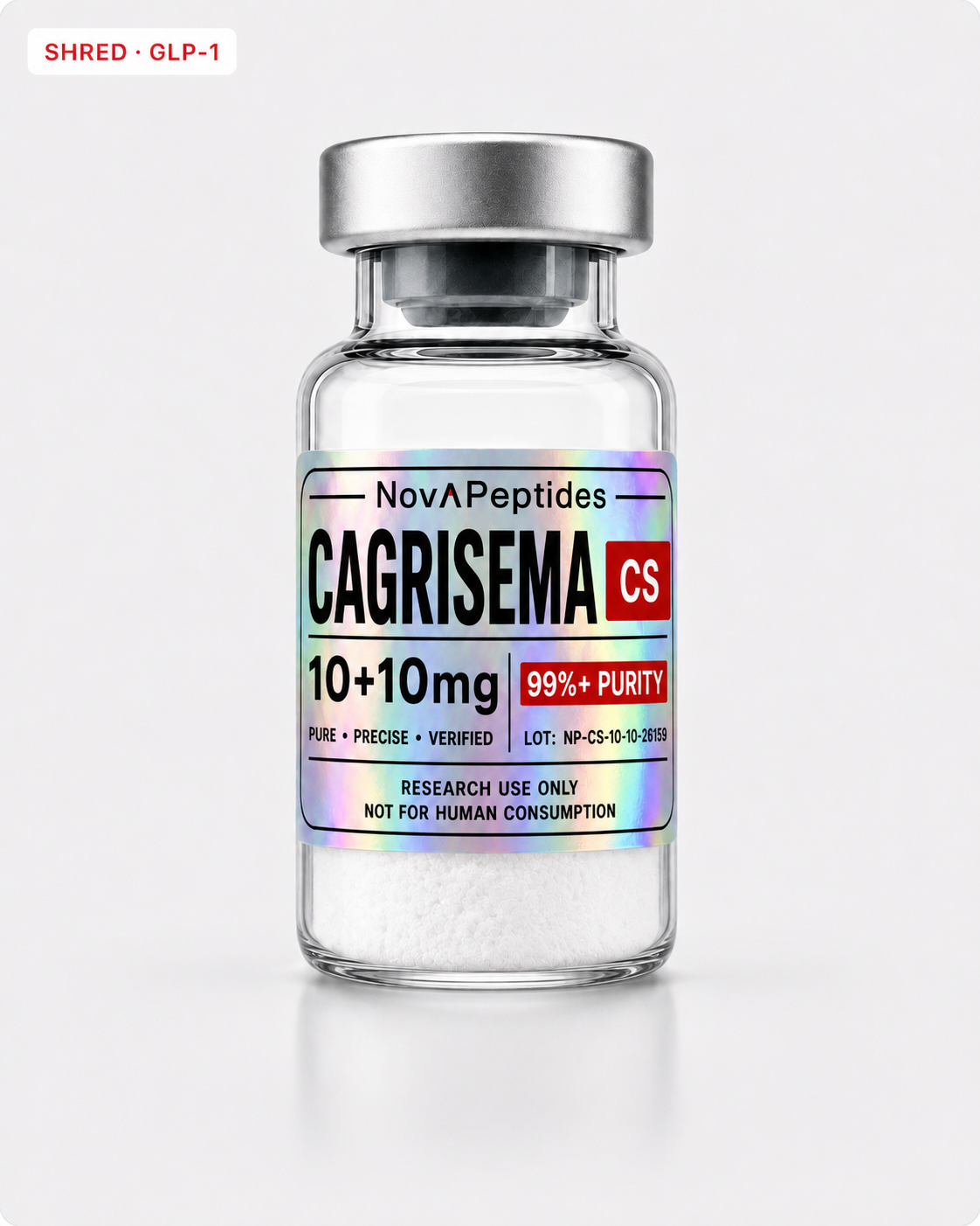 Vial de CagriSema 10+10 mg Nova Peptides
