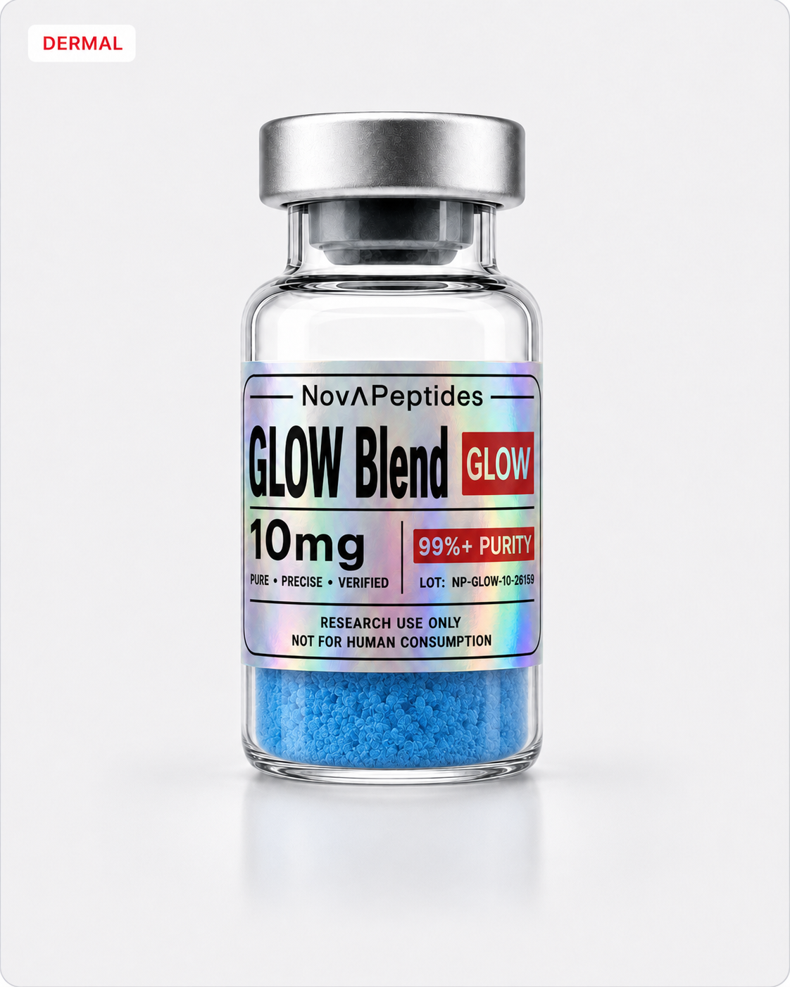 Vial de GLOW Blend 10 mg Nova Peptides