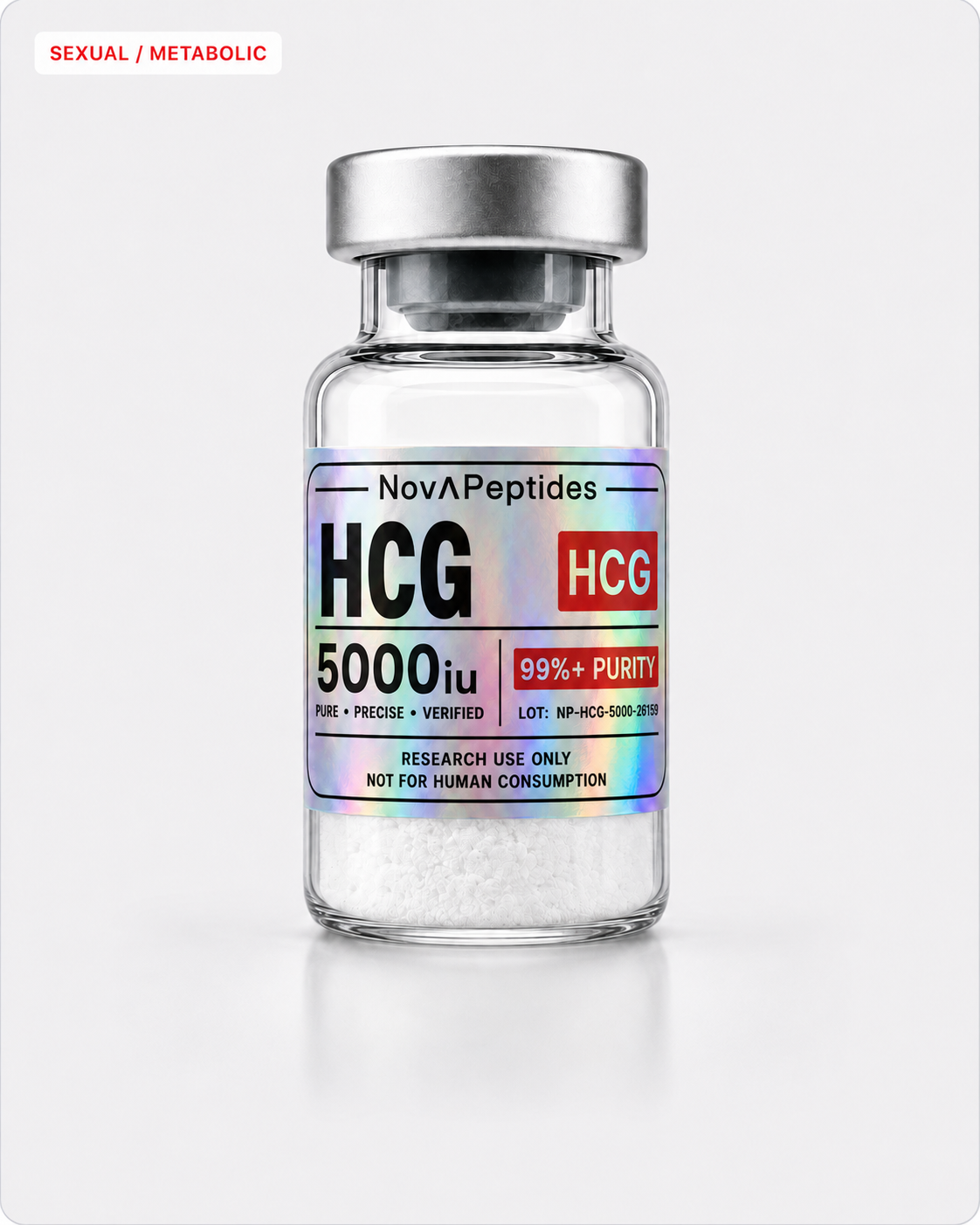 Vial de HCG 5000 iu Nova Peptides