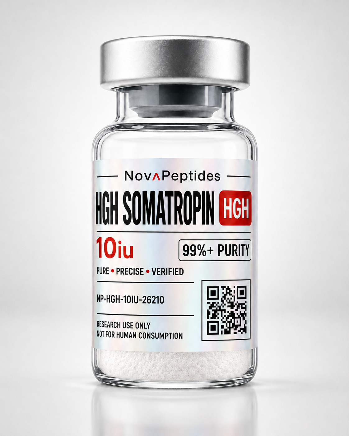 Vial de HGH Somatropina 10 iu Nova Peptides