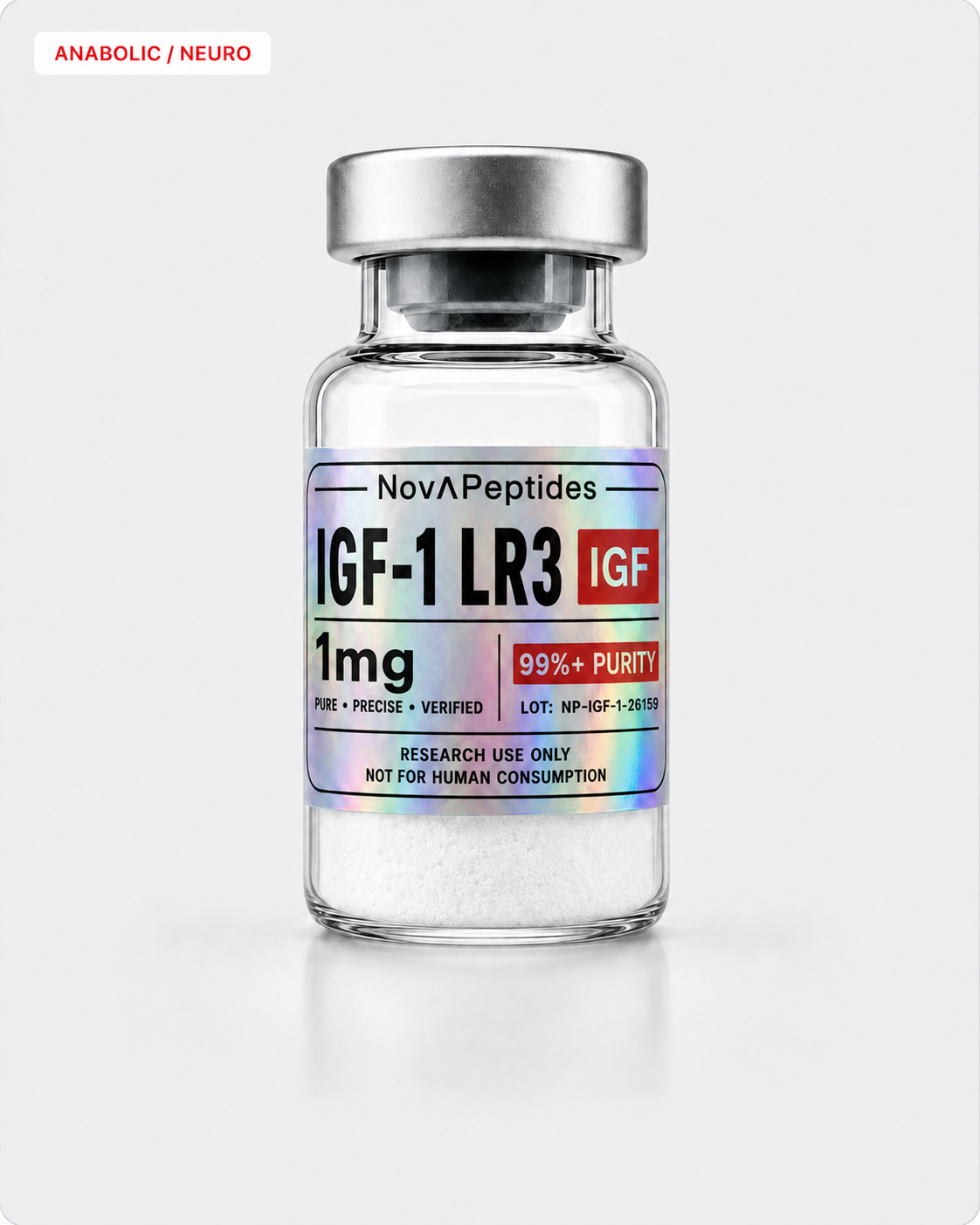 Vial de IGF-1 LR3 1 mg Nova Peptides