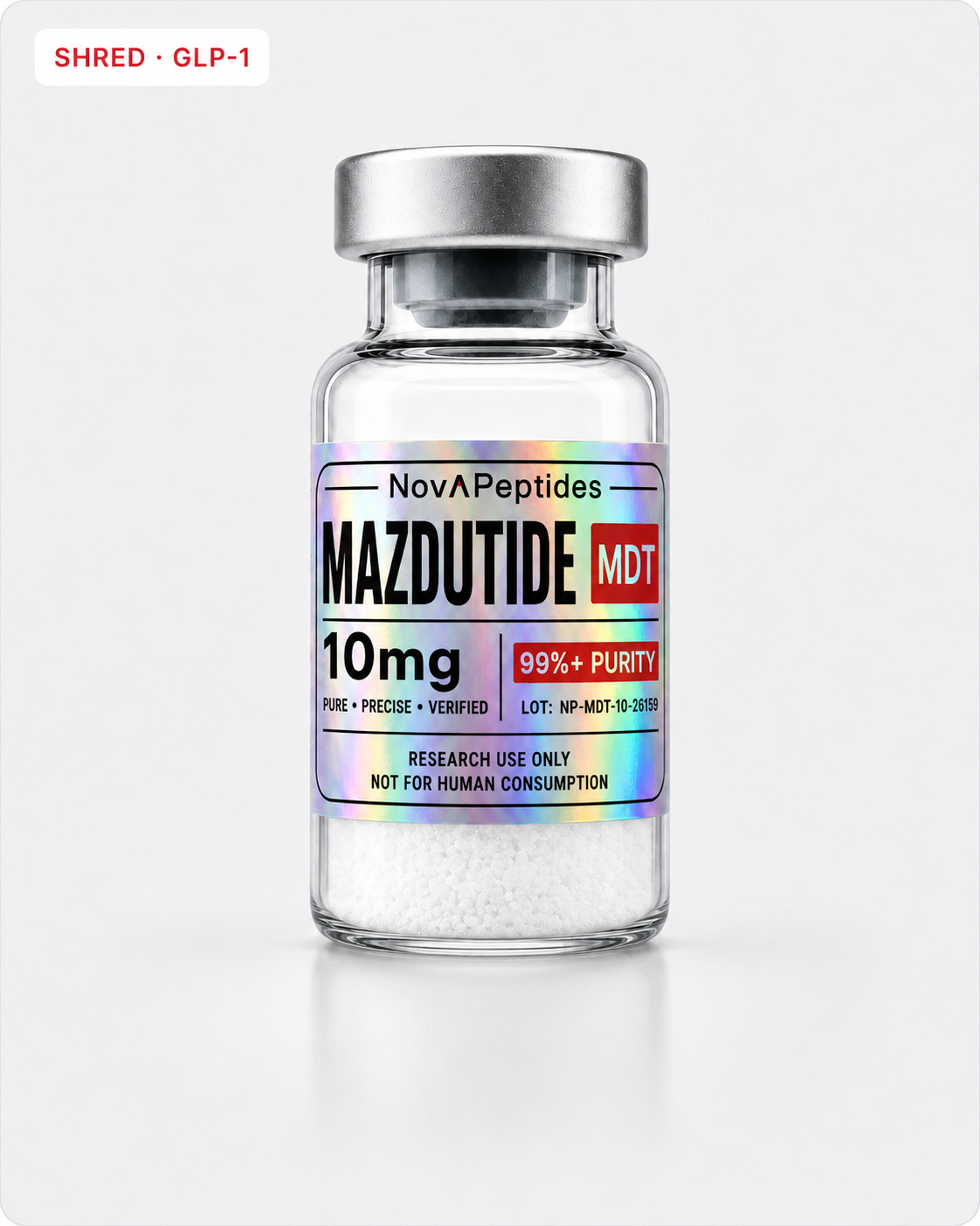Vial de Mazdutida 10 mg Nova Peptides