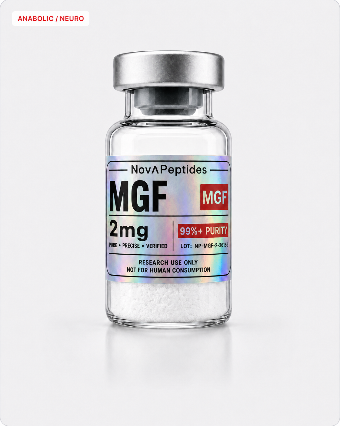 Vial de MGF 2 mg Nova Peptides