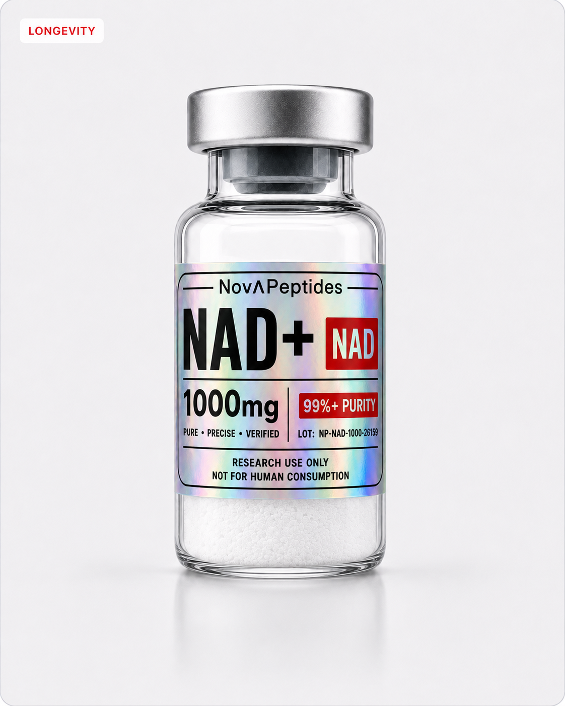 Vial de NAD+ 1000 mg Nova Peptides