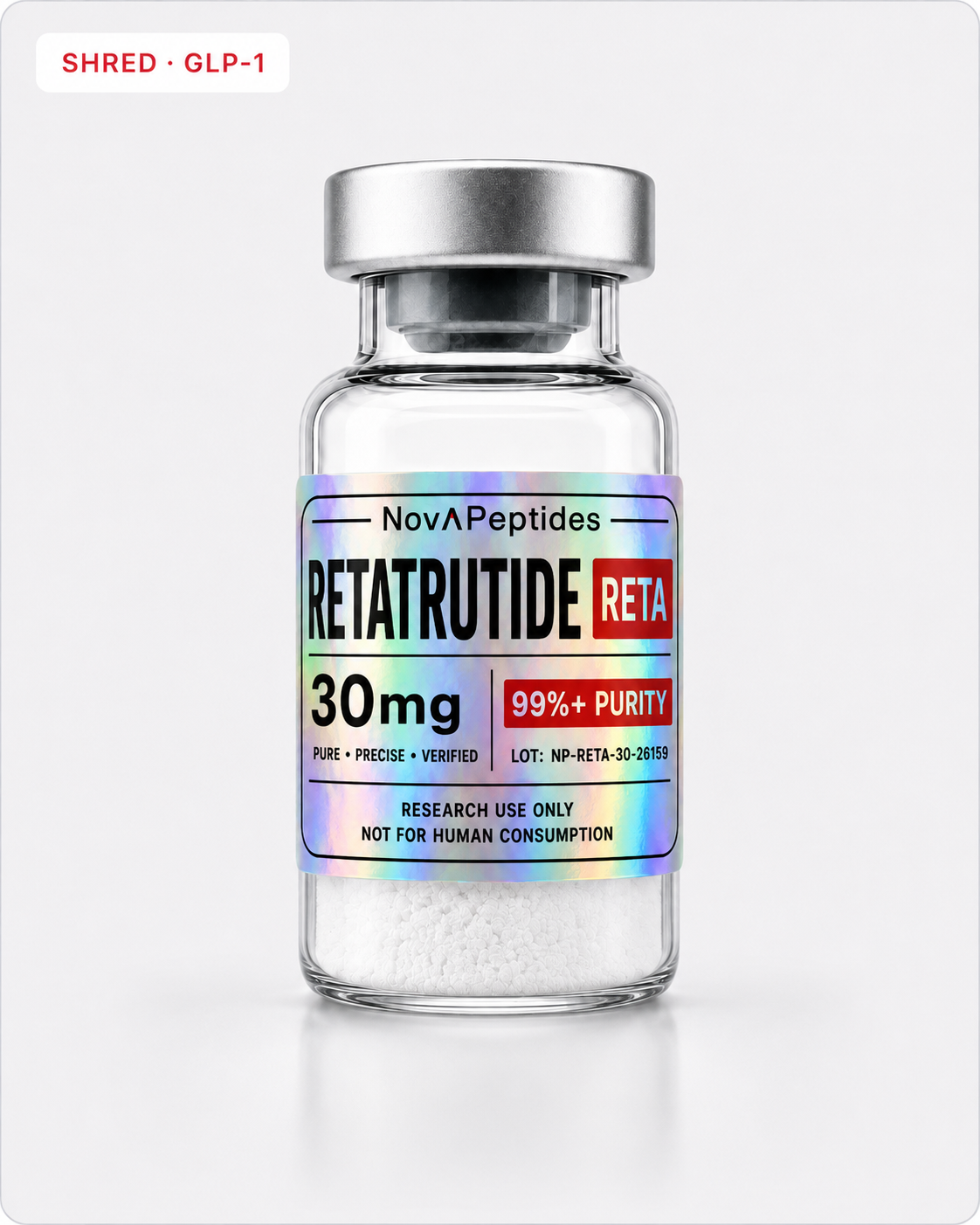 Vial de Retatrutida 30 mg Nova Peptides