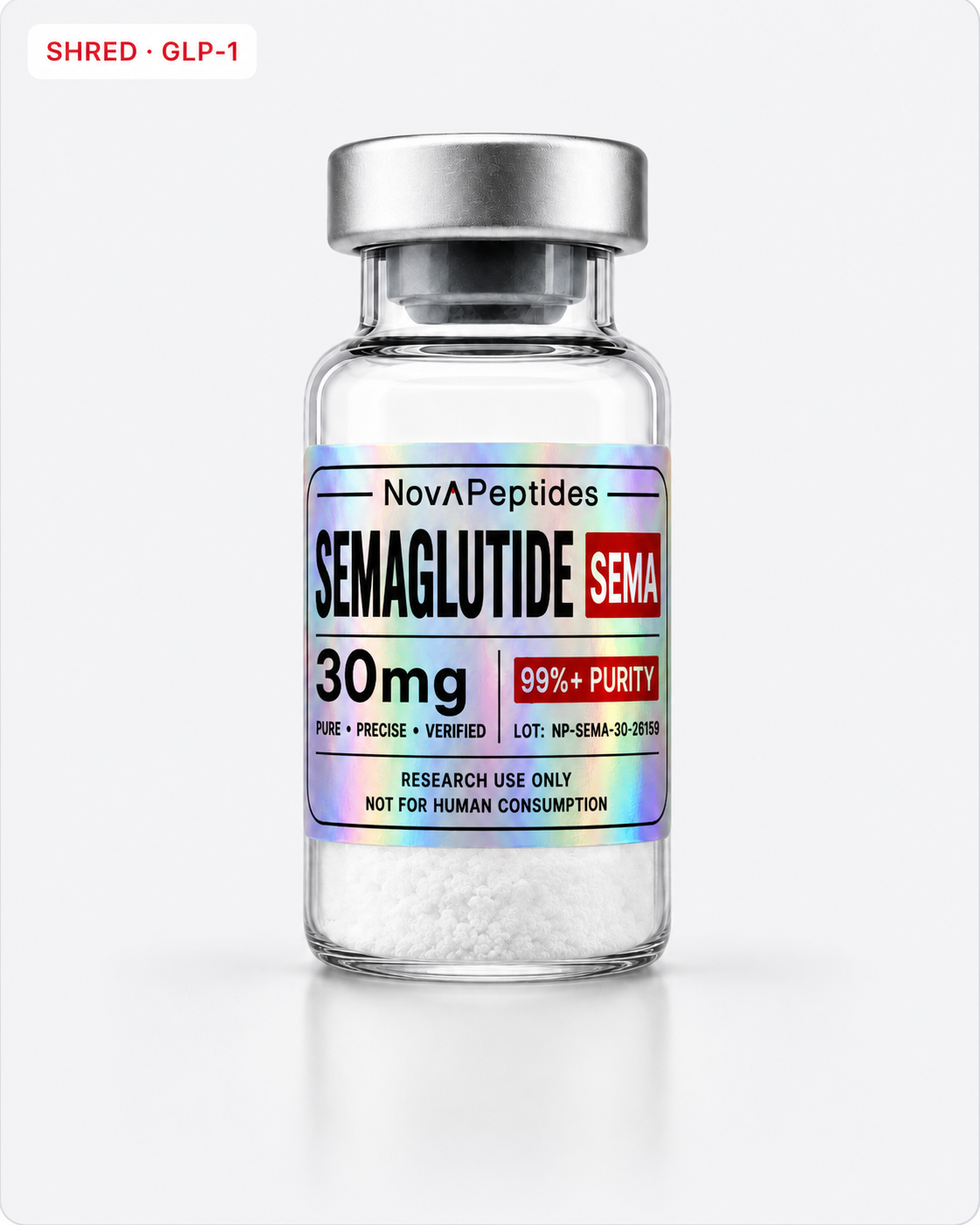 Vial de Semaglutida 30 mg Nova Peptides