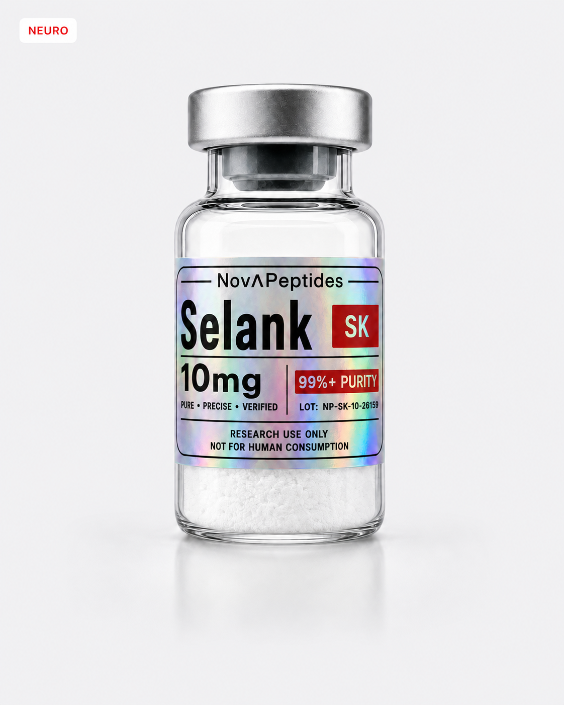 Vial de Selank 10 mg Nova Peptides